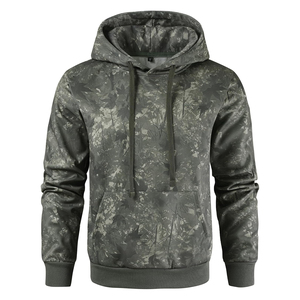 Sweat-shirt à capuche camouflage pour homme, manches longues, coupe classique, respirant, tricoté, avec poche, vêtements décontractés pour l'extérieur - Product Image 3
