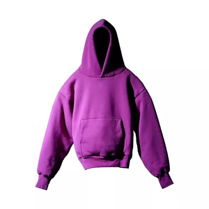Sudadera con Capucha Gris Oscuro para Hombre, Corte Holgado, Color Sólido, Informal, Tejida, Manga Larga, con Bolsillos, para Otoño - Product Image 4