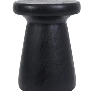 Taburete de Madera de Teca Hecho a Mano Moa, Diseño Minimalista Contemporáneo, Acabado Ecológico, Decoración para el Hogar, Muebles para Cafeterías y Resorts - Product Image 2