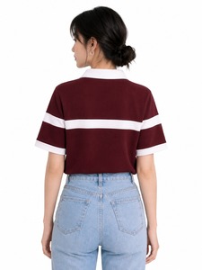 Wholesale Custom Logo Women <b>Polo</b> Shirt Letter Printed Breathable Summer Casual Slim <b>Tops</b> <b>Ladies</b> <b>Polo</b> <b>Neck</b> Half Sleeve Blouses - Product Image 6