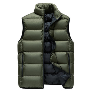 Premium Quality Lightweight Waistcoat Warm Bubble Packable Sleeveless Jacket Plus Size Winter <b>Men</b> Puffer <b>Vest</b> for <b>Men</b> - Product Image 5
