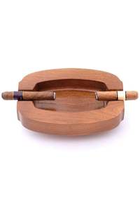 Cenicero de Cigarros de Madera Hecho a Mano, Estilo Americano Clásico, Diseño Ecológico, Forma Personalizada, Soporte para Fumar de Sobremesa para el Hogar - Product Image 6