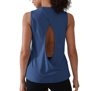 Camiseta sin mangas de calidad premium para mujer, estilo atlético, chaleco deportivo, ropa de calle sencilla, ropa de gimnasio, camisetas sin mangas con logo personalizado para mujer - Product Image 2