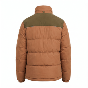 Chaqueta Acolchada de Poliéster para Hombre al por Mayor, Abrigo Cálido de Invierno con Logotipo Personalizado, Ribete Reflectante y Cremallera Bordada - Product Image 3