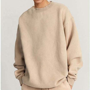 เสื้อฮู้ดดี้ทรงหลวมสไตล์สตรีทแวร์ ผ้าฝ้าย 100% ซักย้อมสีแบบแอซิดวอช หนักพิเศษ สั่งทำได้ตามต้องการ เสื้อฮู้ดดี้ผู้ชายแบบแอซิดวอชพื้นฐาน - Product Image 5