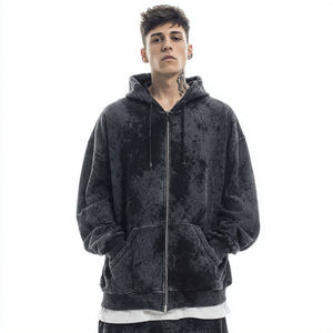 Sudadera con Capucha Oversize para Hombre, Estilo Urbano de Invierno, Hombros Caídos, Forro Polar de 500 GSM, Sudadera Pesada - Product Image 5