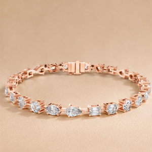 Diamond Tennis <b>Bracelet</b> for Women Silver Plated 14KT Gold Natural Cushion Cut IGI Certified <b>Adjustable</b> Bridal Jewelry Gift - Product Image 2