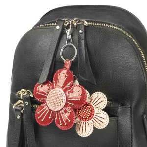 Animal Pattern Bead Embroidery Charm <b>Kit</b> on Faux Leather Eco-Friendly <b>DIY</b> Keychain or Bag Pendant Customizable Color & Size - Product Image 5