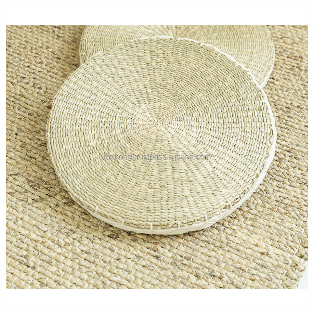 Wholesale Charming Woven Round Natural Seagrass Placemats Household Large Placemat Table Mat From Vietnam