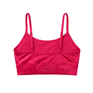 Ensemble de leggings légers et ajustés pour femmes, couleur rouge unie, tricotés en Spandex/Polyester/Coton, extensibles, respirants, séchage rapide, durables, taille haute - Product Image 3