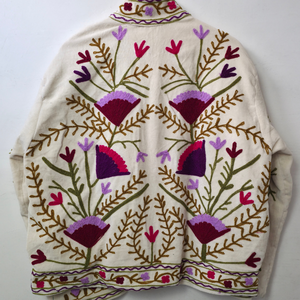 Morvi Fab 2026 #55 New Velvet Suzani <b>Jacket</b> <b>for</b> <b>Women</b> Floral <b>Embroidered</b> Boho Cotton Knitted Eco-Friendly Breathable Wholesale - Product Image 5