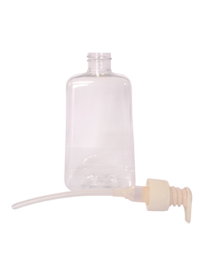 Pompe de distribution de liquide rechargeable en PP vierge avec plastique PET pour shampoing, désinfectant, après-shampoing - Product Image 1