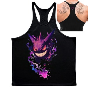 Camiseta sin mangas de poliéster de alta calidad para hombre, chaleco informal liso vintage para verano, ropa de gimnasio con logo frontal, proveedor mayorista a granel - Product Image 5