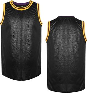 American <b>Flag</b> Embroidered Black Sleeveless Mesh Sports Jersey Yellow Trim Polyester Athletic for Top Lightweight Design for Men - Product Image 1