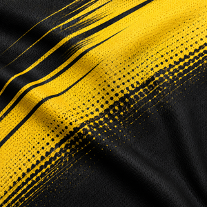 Conjunto de Uniforme de Fútbol Personalizado para Hombre, Amarillo y Negro, Cuello en V, Manga Corta - Product Image 5