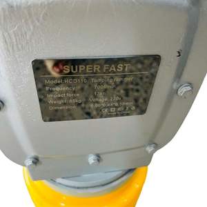 เครื่องตบดินไฟฟ้า HCD110 220V มอเตอร์ 2-3KW แรงกระแทกสูง 13kN น้ำหนัก 85 กก. เครื่องบดอัดคอนกรีตและพื้นดิน - Product Image 2