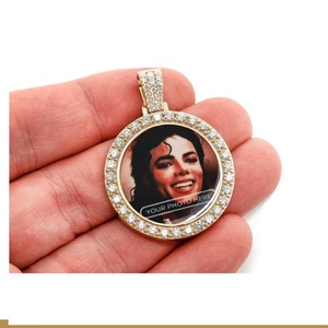 Colgante de Plata 925 Bañado en Oro Personalizable con Foto, Estilo Hip Hop, Diamantes Cultivados en Laboratorio, Colgantes Finos, Ideas de Regalo - Product Image 6