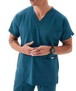 OEM/ODM logotipo personalizado hombres médico uniformes médicos enfermería uniforme clínica Scrub conjuntos de manga corta Tops pantalones uniforme mujeres - Product Image 1