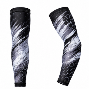 Mangas de compresión para hombre, personalizadas, deportivas, para correr, ciclismo, fitness, entrenamiento, transpirables, elásticas, de soporte y protección. - Product Image 6