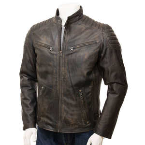 Chaqueta de Cuero para Hombre, Estilo Urbano, Tendencia 2026, Venta Especial, Alta Calidad, Personalizable con Logotipo - Product Image 1