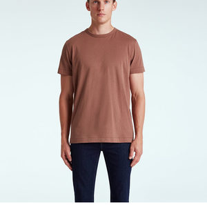 T-shirt en jersey extensible en coton, élasthanne et spandex, coupe ajustée, pour homme, tee-shirt musculaire, logo personnalisé, marque de mode néerlandaise - Product Image 1