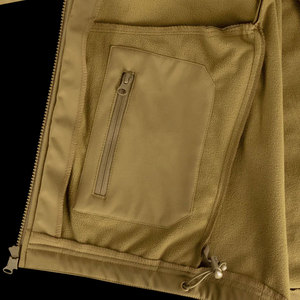 Veste en polaire rouge pour homme, col zippé, respirante, décontractée, pour l'automne, coupe classique, en polyester - Product Image 4
