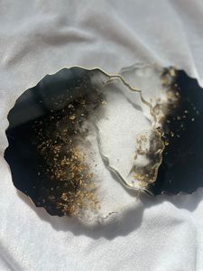 Resin <b>Epoxy</b> coaster Supply Handmade Resin Tea Coaster for Hotel and Restaurant Use From India Manufacturer - Product Image 3