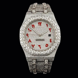 Oferta Inmejorable: Reloj de Diamantes Moissanite de Alta Gama, Movimiento Automático de Primera Calidad, Brillante y Elegante, con Cristal de Acero Inoxidable - Product Image 3