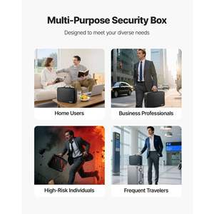 Portable Multi-Layer <b>Fireproof</b> Document <b>Box</b> 1832 Fahrenheit Heat Insulated Waterproof Lockable File Storage Organizer <b>Fireproof</b> - Product Image 6