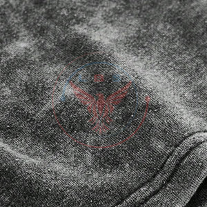 Wholesale High Quality <b>Men</b> Distressed T-Shirts Solid Casual 180 Grams Fleece Short Sleeve Stylish Fashionable <b>Pullover</b> - Product Image 6