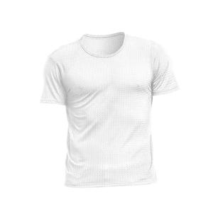เสื้อยืดคอกลมแขนสั้นทรงปกติสำหรับผู้ชาย ผ้าถัก ระบายอากาศได้ดี พิมพ์ลายด้านหน้า ซับเหงื่อ แห้งไว สปอร์ต สีดำ ผ้ายืดสแปนเด็กซ์ - Product Image 3
