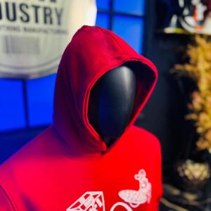 2026 Zeyn Industry Factory Wholesale Cotton Men's Hoodies Sweatshirts Pullover Streetwear Heavyweight <b>Red</b> Hoodie For Men - Product Image 3
