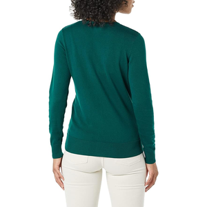 Women's Classic Long Sleeve Knit <b>Cardigan</b> <b>Sweaters</b> 100% Cotton Breathable Casual Open Front Button Down <b>Cardigan</b> - Product Image 2