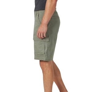 Men's Shorts Olive Green Cargo Shorts Mid Waist Cotton Casual Bermuda Style With Pockets Breathable Woven Fabric Button Fly ODM - Product Image 6