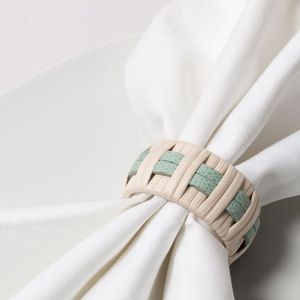 Rattan Napkin Rings Elegant <b>table</b> accessory for dining - Product Image 1
