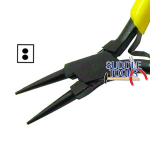 Alicates de joyería DIY negros de 115 mm, de punta microfina, de acero inoxidable, para estirar alambre de plata y oro, herramienta de joyería D - Product Image 1