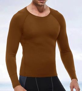 Chemise de performance à manches longues pour homme, compression premium, coupe ajustée, éco-responsable, spandex/polyester, séchage rapide, sous-vêtement de sport - Product Image 2