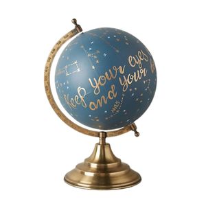 Globo Terráqueo Grande de Metal de 40 cm con Base Metálica de Colores, Diseño de Fábrica para Decoración de Mesa Interior, Globos Terráqueos Clásicos para Educación - Product Image 1