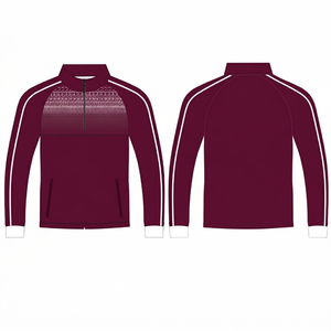Veste de survêtement d'entraînement à manches longues pour homme, respirante, légère, à capuche et avec cordon de serrage, 100 % coton, pour football/soccer, vente en gros - Product Image 3