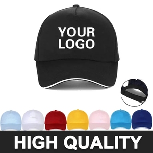 Gorra de Béisbol Unisex Negra de 6 Paneles, Malla Trasera, Cierre de Hebilla Metálica, Color Sólido Informal, Transpirable, Impermeable, Deportiva, para Exteriores, Primavera - Product Image 1