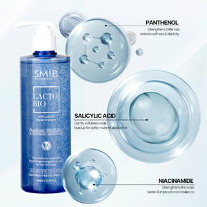 Champú Probiótico Coreano SMIB LactoBio para Reparación del Cuero Cabelludo, Anti-Frizz, Nutritivo, Espuma Herbal para el Cuidado del Cabello, Equilibrio Capilar, Uso Diario, Cabello Fino - Product Image 3