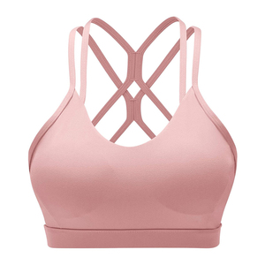 Soutien-gorge de sport pour femme, léger, à séchage rapide, haute performance, écologique, en spandex, confortable, avec logo personnalisé, vente chaude - Product Image 4