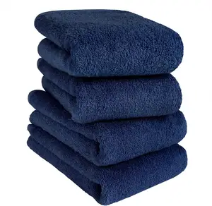 [Wholesale Products] HIORIE Osaka Senshu Brand Towel 100% Cotton Classy Soft Twist Yarn Hand Towel 34*85cm 450GSM Navy Blue