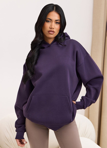 Sudadera con Capucha de Invierno de Alta Calidad con Logotipo Personalizado, para Mujer, Talla Grande, Corte Holgado, Tejido Suave, Resistente al Viento y Transpirable - Product Image 3