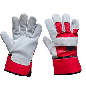 Gants de travail antidérapants robustes, résistants aux coupures, en cuir, vêtements de travail de sécurité, gants de travail - Product Image 1