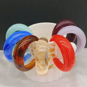 Luxury Resin Bracelet with Floral Design Handmade Gift Item - Product Image 3