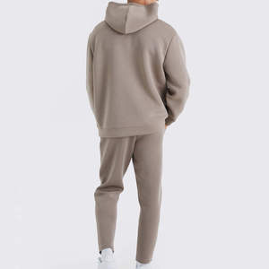 Survêtement à capuche pour homme Beazer Sports, couleur unie, vêtement décontracté, sweat-shirt long, poches latérales, respirant, 100% coton biologique - Product Image 3