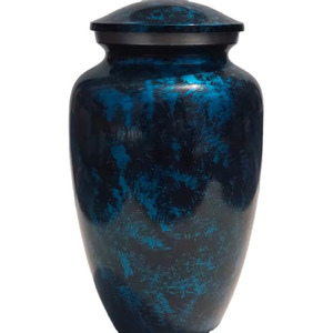 American Style Dark Blue Aluminum Urn <b>for</b> Human <b>Ashes</b> Adult Memorial Storage Container Decorative Funeral <b>Keepsake</b> <b>Ash</b> Holder - Product Image 3