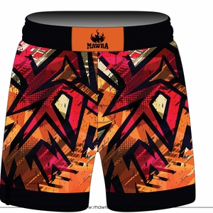 Pantalones Cortos de MMA para Hombre Mawra, Sublimados, Ajustados, de Secado Rápido, con Capa de Compresión, para Entrenamiento de Artes Marciales Mixtas - Product Image 5