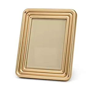 Luxury Design Metal Glass Photo <b>Frame</b> Stylish <b>Picture</b> Display Premium Home Decoration Accent - Product Image 3